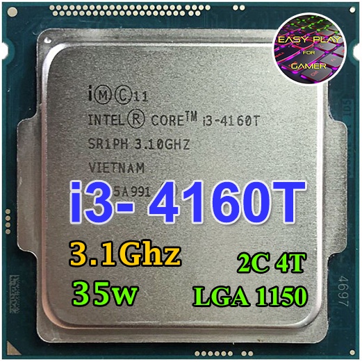 ⚡️ CPU Intel Core i3-4160T 2คอ4เทรด 35W LGA 1150 ฟรีซิลิโคน1ซอง i3 4160 ...