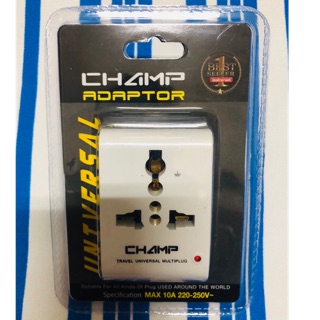 CHAMP หัวแปลงปลั๊กไฟ Universal Plug Travel Adapter รุ่นCH-803-A