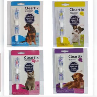 Cleartix สำหรับสุนัขและแมว ป้องกันและกำจัดเห็บหมัด ชนิดหยด