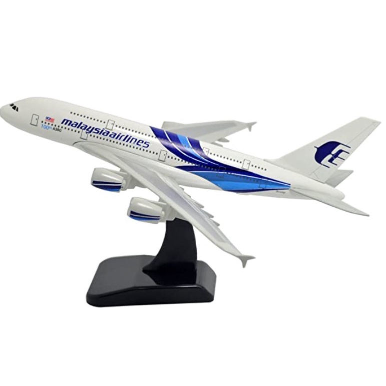 โมเดลเครื่องบิน-พร้อมส่งจากไทย-malaysia-airlines-ขนาด-20-cm-วัสดุเป็นเหล็กอัลลอย-มีขาตั้งให้