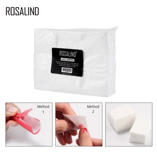 Rosalind สำลีไร้ขน แบบอ่อน สำหรับเช็ดเล็บ ใช้ในการทา สีเล็บเจล จำนวน 900 แผ่น/แพค