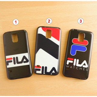 Samsung S4 S5 เคสขอบนิ่มเส้นนูน FILA