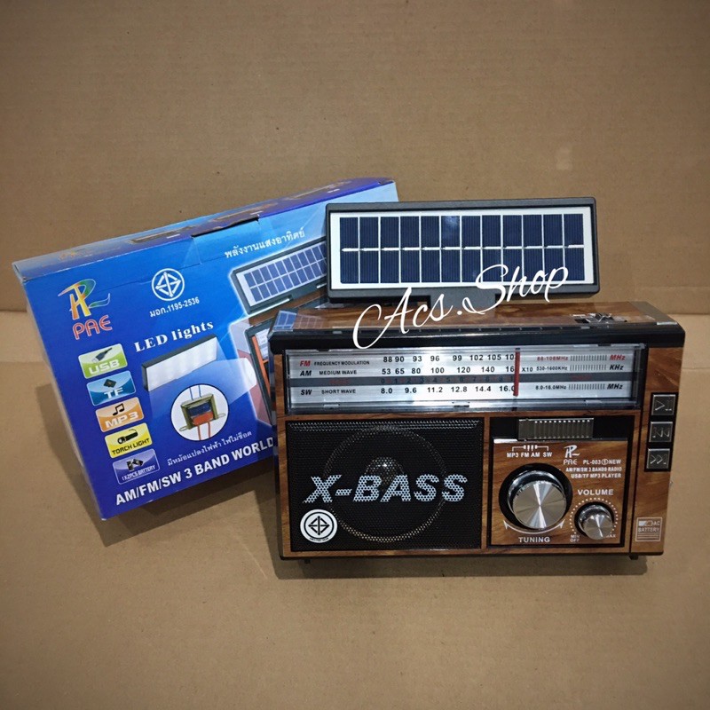 ภาพสินค้าวิทยุ PAE รุ่น PL - 003 (1) หรือ CKL-0022 U ชาร์ทพลังงานแสงอาทิตย์ได้ จากร้าน acs.shop595 บน Shopee ภาพที่ 2