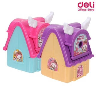 เครื่องเหลาดินสอ กบเหลาดินสอ สีหวาน Deli NO.0731 (1อัน) เครื่องเหลาดินสอ กบเหลาดินสอ ที่เหลาดินสอ