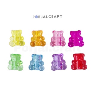 ภาพหน้าปกสินค้าลูกปัดหมี เจลลี่แบร์ Jelly bear beads 10mm ที่เกี่ยวข้อง