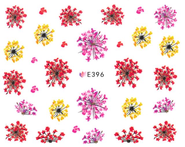 สติกเกอร์ติดเล็บ-สติกเกอร์ตกแต่งเล็บ-แบบลอกติดได้เลย-ไม่ต้องใช้น้ำ-ลายดอกไม้แห้ง-e396-e401