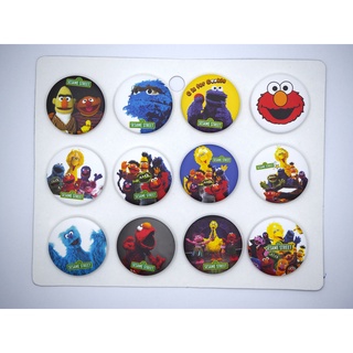 เข็มกลัด 3.2cm/4.4cm Sesame Street เซซามิ สตรีท การ์ตูน อนิเมะ Cartoon Anime