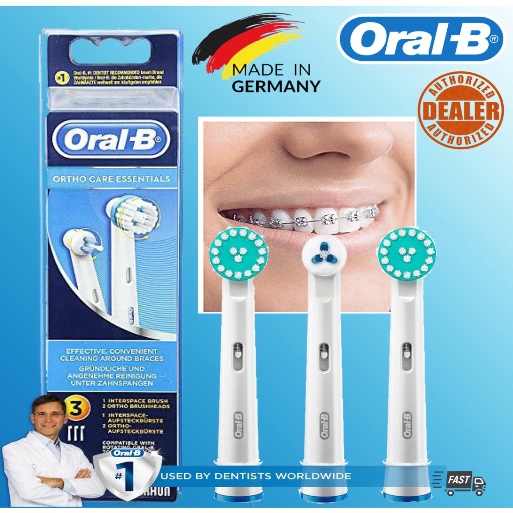 หัวแปรงสีฟันไฟฟ้า Oral-B Ortho Care Kit Brush Heads Model Ortho Kit ( 1 pcs  = 3 pcs) Brush Heads BEST PRICE | Shopee Thailand