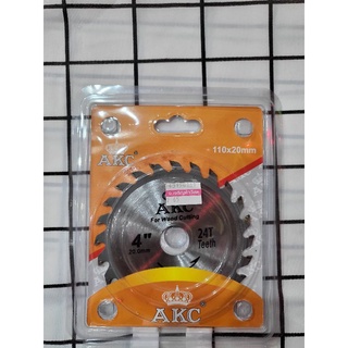 ใบเลื่อยวงเดือน AKC 4"×24ฟัน รหัส 43150161