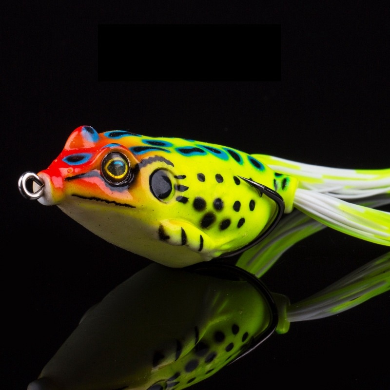เกี่ยวกับ เหยื่อตกปลา รูปกบ ที่มีสีสันสดใส ขนาด 4 ซม. 5 ซม. 5.5 ซม. 1 ชิ้น Fishing Lure Frog Bait Bass Wobbler Crankbait