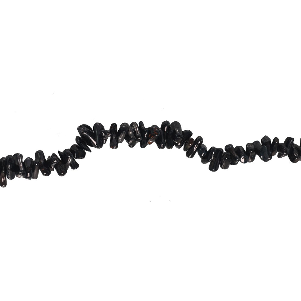 ลูกปัดหินแท้-ลักษณะเม็ดแท่ง-stick-หินปะการัง-coral-4x9-mm-lz-0368-สีดำ