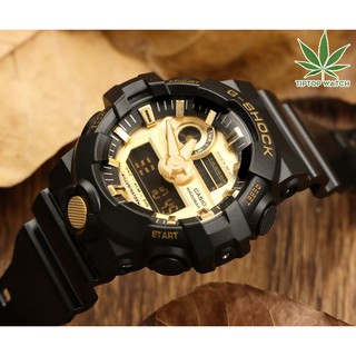 G-Shock Casio ของแท้ 100%  นาฬิกาผู้ชาย รุ่น GA 710  black/gold