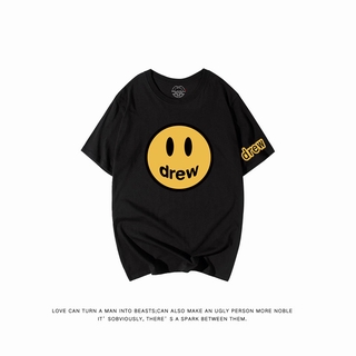 ราคาDrew House เสื้อยืดลําลองแฟชั่นสําหรับผู้ชายผู้หญิงแขนสั้นคอกลมพิมพ์ลายS-3XL