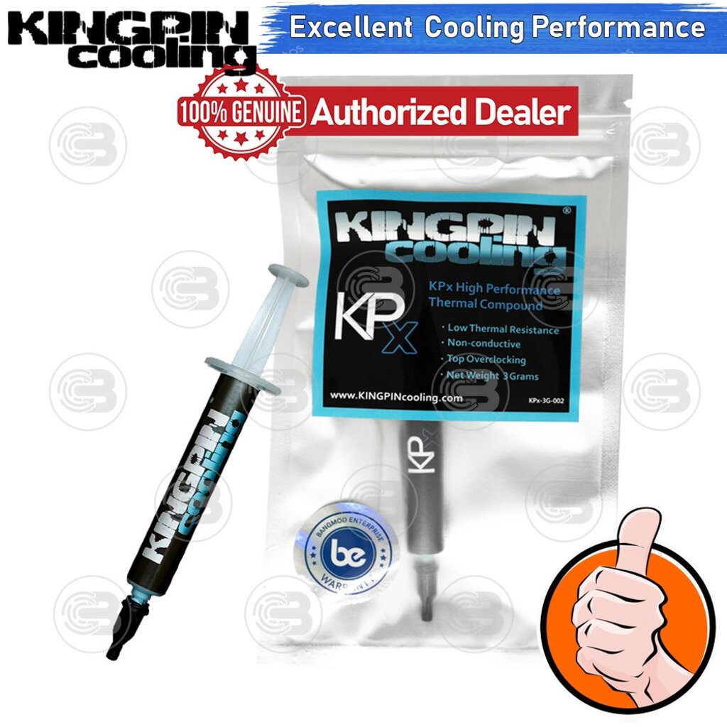 ภาพหน้าปกสินค้าKingpin Cooling KPx High Performance Thermal compound 3g.(Heat sink silicone) จากร้าน coolblasterthai บน Shopee