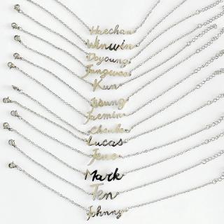 ภาพขนาดย่อของสินค้าKpop NCT Members Name Birthday Wristband Chain Jewelry Bracelet Anklet Women Girls Necklaces