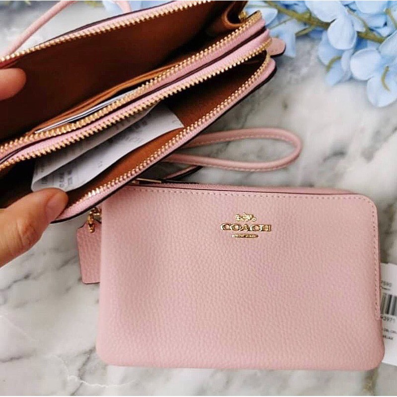 coach-double-zip-wristlet