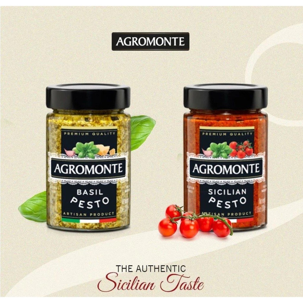 clearance-agromonte-sauce-pesto-red-sicilian-100g-ซอสเพสโต้มะเขือเทศเชอร์รี่ซิซิลีอบแห้ง