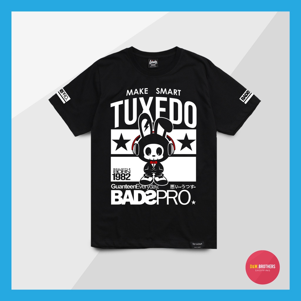 just-say-bad-เสื้อยืด-รุ่น-tux-สีขาว-ดำ-เสื้อยืดผู้ชาย-แขนสั้น-m-l-xl-2xl