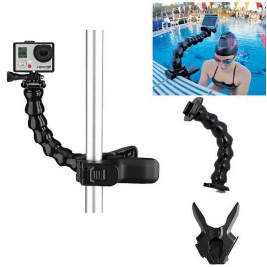 ภาพหน้าปกสินค้าGopro Jaws Flex Clamp Mount ที่ยึดกล้องโกโปร แบบปรับคอได้ จากร้าน planamp289 บน Shopee