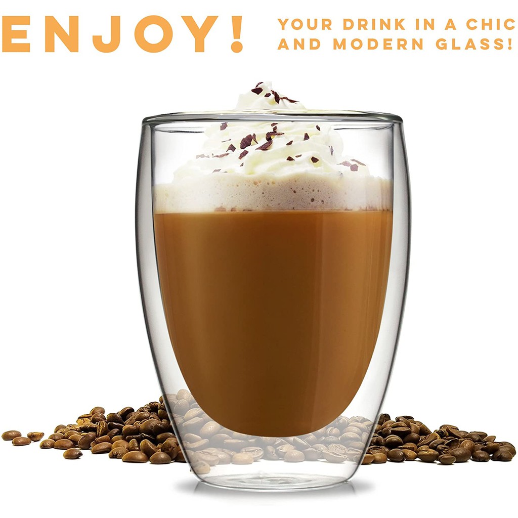 แก้วกาแฟ-260มล-ชา-รักษาอุณหภูมิ-ร้อน-เย็น-แก้วสองชั้น-2-ชั้น-glass-260-ml-for-hot-amp-cold-coffee-water-te