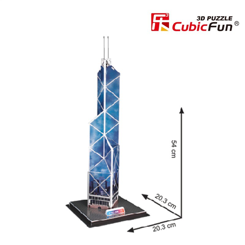 แบงค์ออฟไชน่าทาวเวอร์-bank-of-china-tower-c097-จิ๊กซอว์-3-มิติ-แบรนด์-cubicfun-ของแท้-100-สินค้าพร้อมส่ง