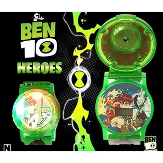 สินค้า (พร้อมส่ง) นาฬิกาเด็ก ผู้ชาย นาฬิกาเด็กชาย เบ็นเท็น ลาย ben10 มีเสียงมีไฟ หน้าปัดกดและหมุนได้ ดิจิจตอล RC109