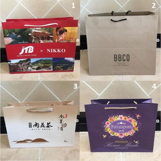 ถุงกระดาษ JTB BBCO ลายญี่ปุ่น และ pattaraporn สวยหรูมากก เรียบๆ สายแข็งแรง ใครอยากได้ จัดเลยจ้า ร้านของเราแพคอย่างดี