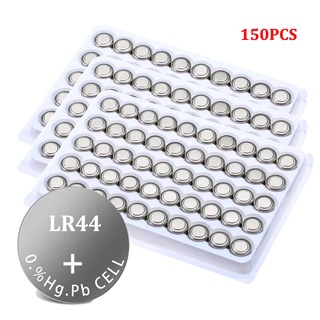 150PCS LR44 AG13 L1154 A76 Cell Coin Watches Battery 357 SR44 1.5V Alkaline Button Batteries Suitable For Watch