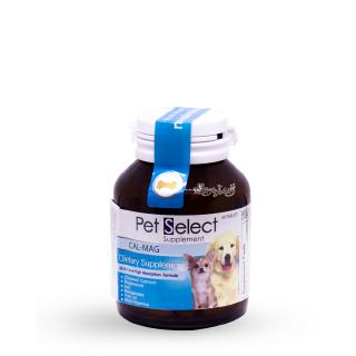 สินค้า Pet Select CAL-MAG เพ็ทซีเลค แคลเซียม เสริมสร้างกระดูกและฟัน สำหรับสุนัข (60เม็ด)