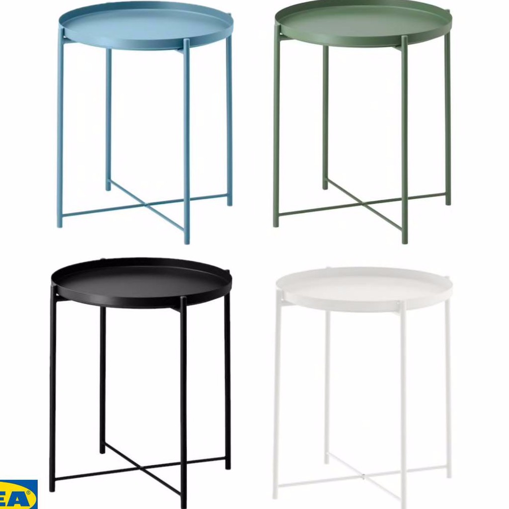 IKEA GLADOM กลาดุม โต๊ะวางถาด (ยกถาดออกได้) 45x53 ซม. Shopee Thailand