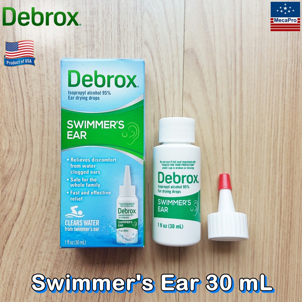 Debrox® Swimmer's Ear Drying Drops for Adults & Kids 30 mL ผลิตภัณฑ์ ลดอาการหูอุดตัน หลังว่ายน้ำ