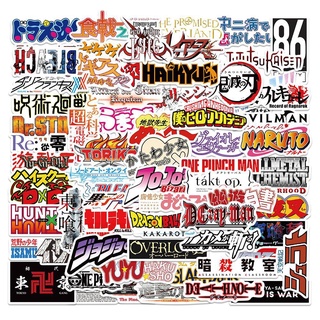 สติกเกอร์พีวีซี ลายการ์ตูนโลโก้ กันน้ํา 65 ชิ้น