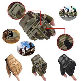 HOT_ ถุงมืออัดลมจักรยานสำหรับต่อสู้กลางแจ้งสำหรับกองทัพบกของผู้ชาย
