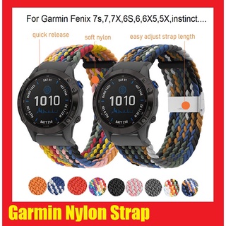 ภาพหน้าปกสินค้าใหม่ สายนาฬิกา Garmin Fenix 7 Strap Fenix 7x , Fenix 7X pro , Fenix 6 Fenix 6 pro , Fenix 6X Pro Fenix 5 Fenix 5X Plus Fenix 3 Fenix 3HR Loop ไนลอน สาย Fenix 6 Quick Release Watch Easyfit Wrist Band Straps Garmin instinct 2 Strap ที่เกี่ยวข้อง