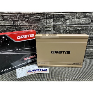 เพาเวอร์แอมป์ Class AB ขับเสียงกลาง แหลม GT-460.4 500w แบรนด์ GRATIA  AB 4ch power amp เครื่องเสียงรถยนต์ GT-460.4