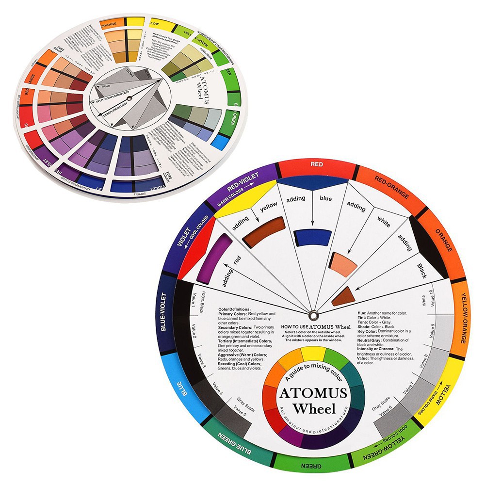 Tattoo Pigment Color Wheel Chart Supplies Round Tattoo Inks Color
