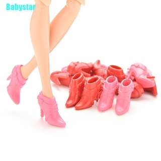 สินค้า (Babystar) รองเท้าบูทส้นสูง สําหรับตุ๊กตาบาร์บี้ 10