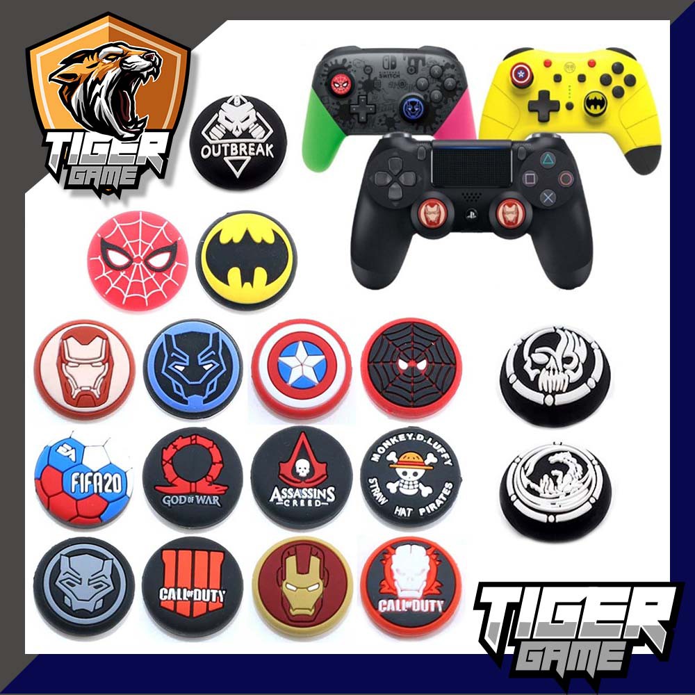 (1 ข้าง) ที่ครอบอนาล็อก ลายการ์ตูน PS4, PS5, XBox, Joy-Pro (จุกจอย Ps4)(Analog caps Xbox) Thumb caps