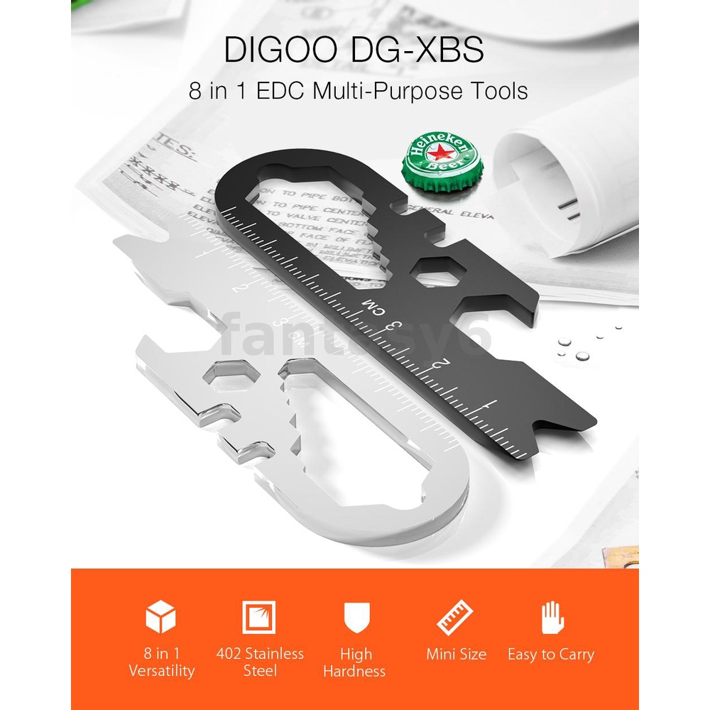 digoo-dg-xbs-8-in-1-edc-อเนกประสงค์-ประแจขนาดเล็ก-ประแจสเตนเลส-พวงกุญแจ-เครื่องมือ