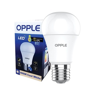 Chaixing Home หลอดไฟ LED 7 วัตต์ Cool White OPPLE รุ่น Ecomax A55 E27