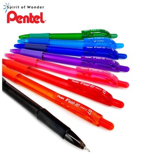 Pentel ปากกาลูกลื่น หมึกน้ำเงิน เพนเทล IFeel-it BX417 0.7mm