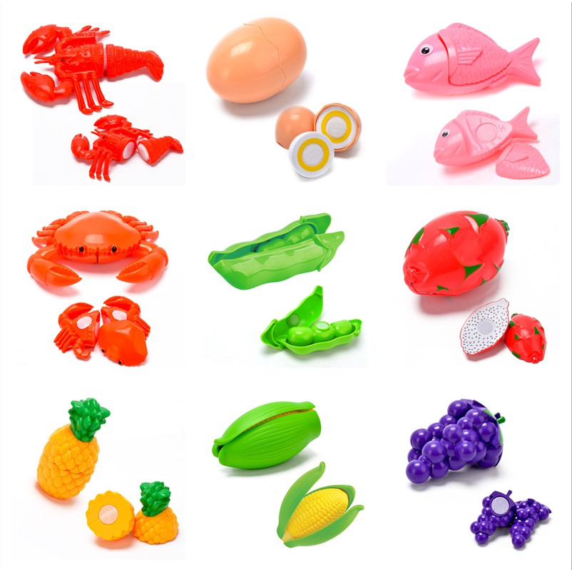 ภาพหน้าปกสินค้าจัดส่งทันที ของเล่นผัก ของเล่นผักและผลไม้ ของเล่นผักผลไม้ ของเล่นผักหั่น ชุดหั่นผักผลไม้ บทบาทสมมติQQL-2