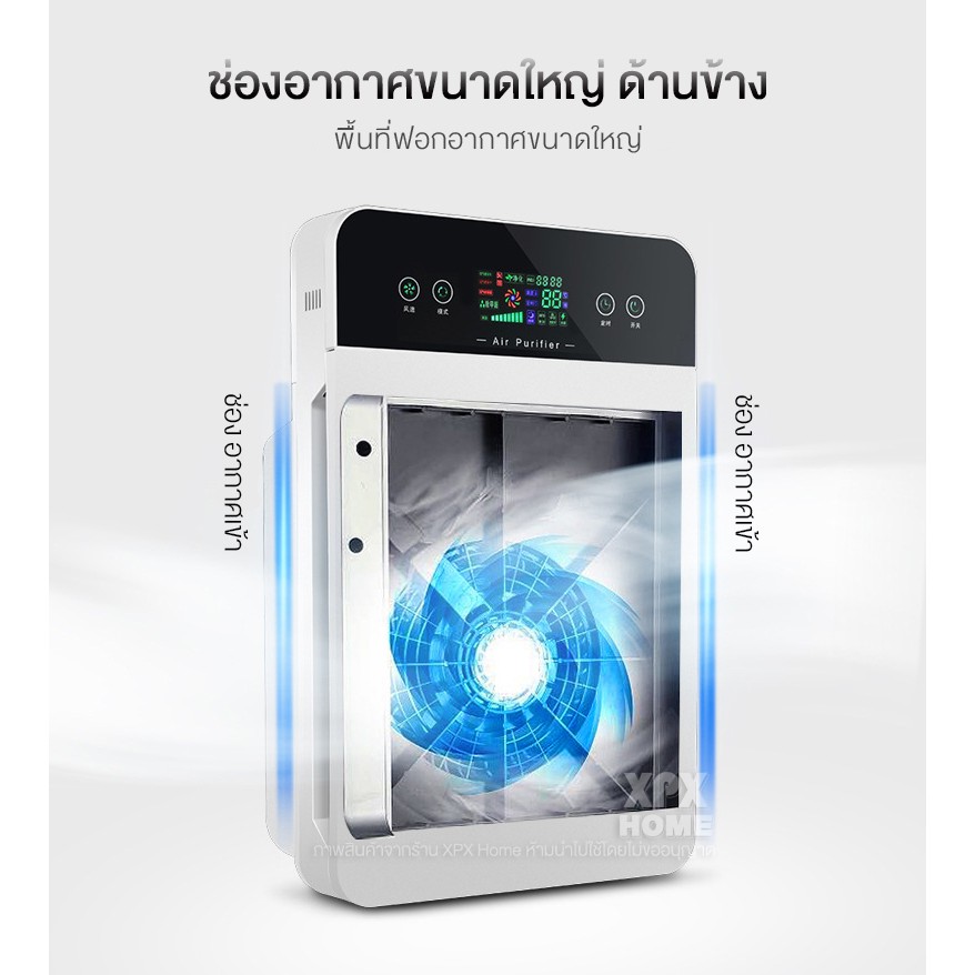 ภาพสินค้าXPX เครื่องฟอกอากาศ ฟังก์ชั่นภาษาไทย สำหรับห้อง 40 ตร.ม. กรองฝุ่น ควัน และสารก่อภูมิแพ้ ไรฝุ่น รับประกัน 1 ป จากร้าน xpxofficialstore บน Shopee ภาพที่ 4