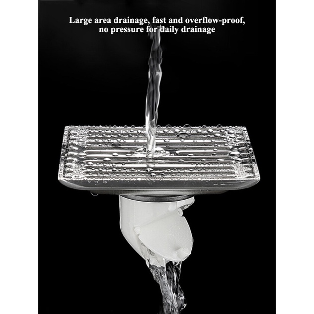 ท่อระบายน้ำชั้น-304-ตัวกรองท่อระบายน้ํา-ฝาปิดรูระบายน้ำ-ตะแกรงกันกลิ่น-ฝาท่อ-stainless-steel-floor-drain