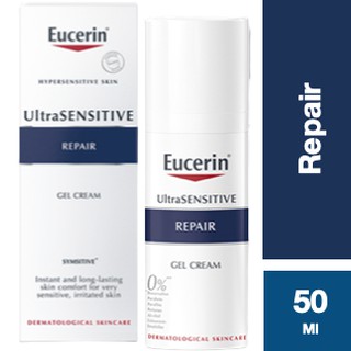 Eucerin Ultra Sensitive Repair Gel Cream 50ml ยูเซอริน ฟื้นบำรุงให้ผิวดูแข็งแรง
