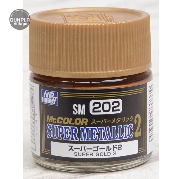 Mr.Hobby MR.COLOR SUPER MATALLIC 2 SM202 Super Gold 2 4973028737370 (สี ...