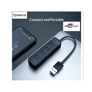 ภาพหน้าปกสินค้าORICO HUB อะแดปเตอร์ USB 3.0ขับเคลื่อน พร้อมอินเตอร์เฟสแหล่งจ่ายไฟ multi 4 Port ตัวแยกสัญญาณ USB2.0 OTG Splitter ที่เกี่ยวข้อง