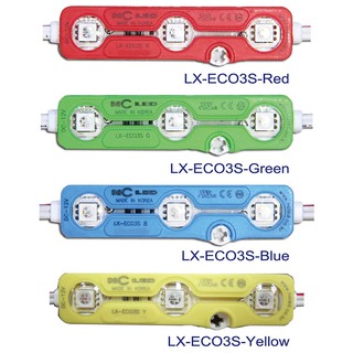 🌟ลดล้างสต๊อก🌟 Led โมดูล NCLED LX-ECO3S 0.72Watt 12V แสง Red Green Blue Yellow Korea 5050chip กันน้ำ IP68 ผลิตเกาหลี