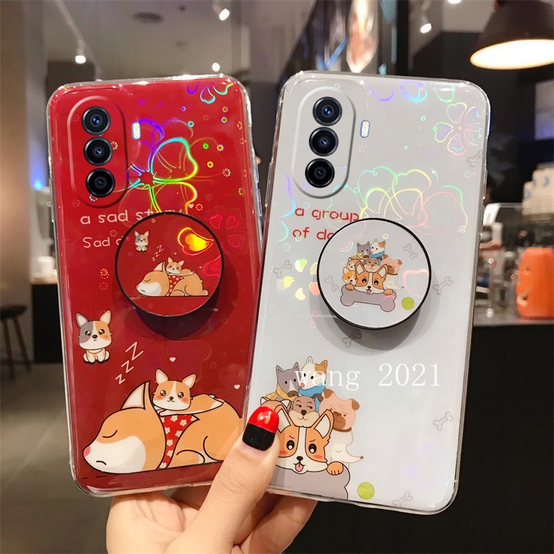 2022-new-phone-case-huawei-nova-y70-เคส-casing-cute-cartoon-bracket-tpu-anti-fall-all-inclusive-soft-case-back-cover-เคสโทรศัพท