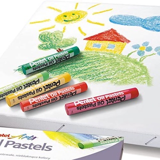 ภาพขนาดย่อของภาพหน้าปกสินค้าPentel Oil Pastels สีชอล์ค เพนเทล กล่อง 12-50 สี สีชอล์คคุณภาพสูง สีสด คมชัด จากร้าน officefriend บน Shopee